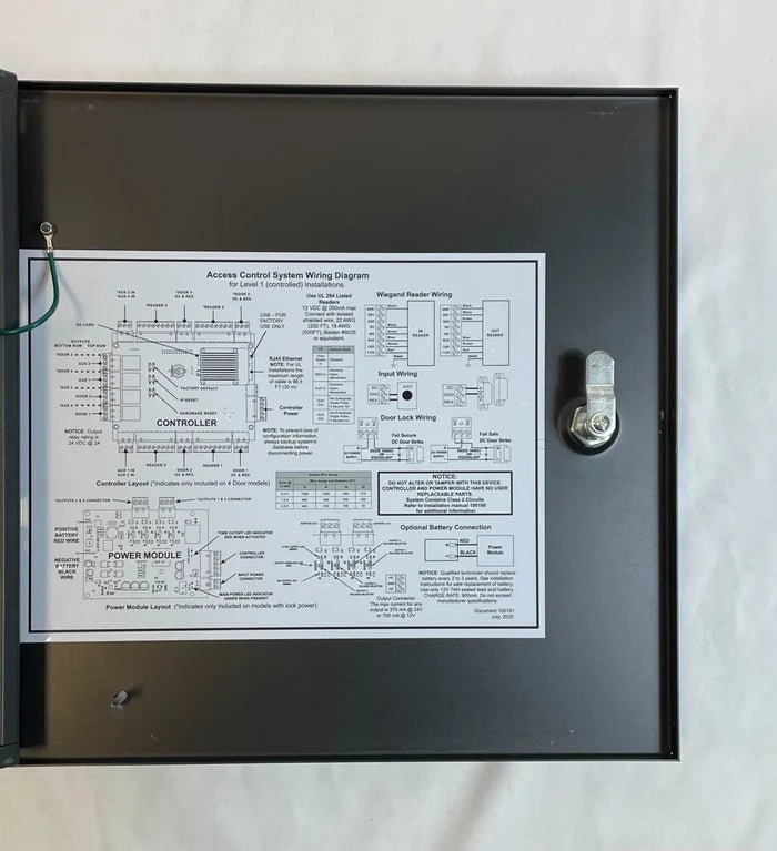 Napco NAE-2DM security alarm system panel with keypad and display, designed for home and business security.