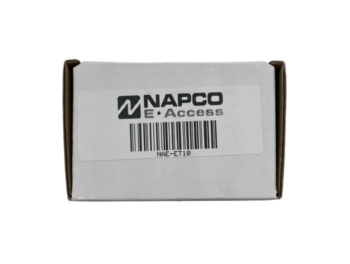 Napco NAE-ET10 security alarm system with keypad and sensors, designed for home and business security.