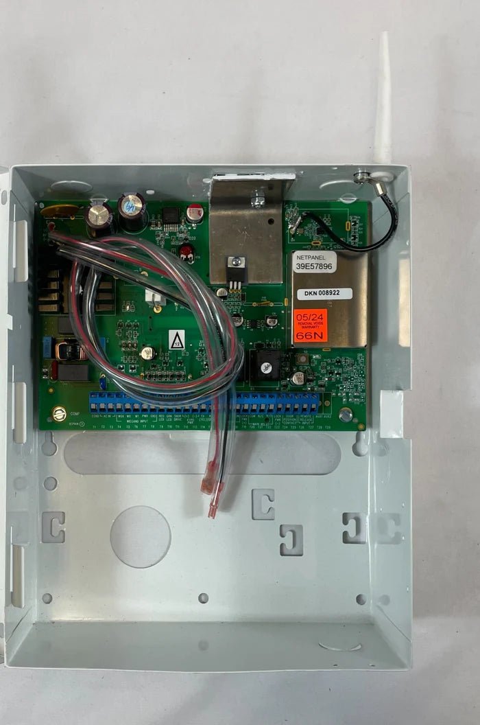 Napco NETWORXPANEL security system control panel with keypad and display, used for home and business security management.