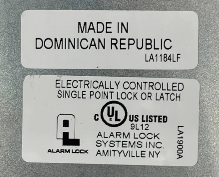 Napco PDL6600CRL/26D electronic door lock with keypad and keypad in a sleek metallic finish, installed on a door.