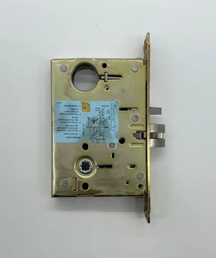 Napco PDL6600CRL/26D digital lock with keypad and handle, installed on a modern door showing the lock's features.