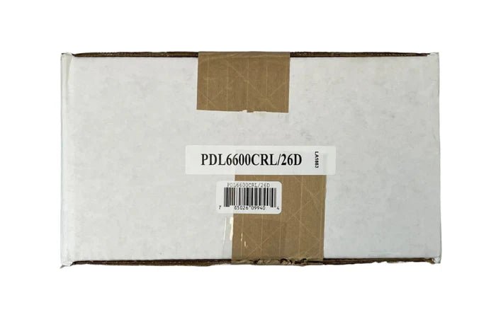 Napco PDL6600CRL/26D digital lock with keypad and handle for secure access control on a door.