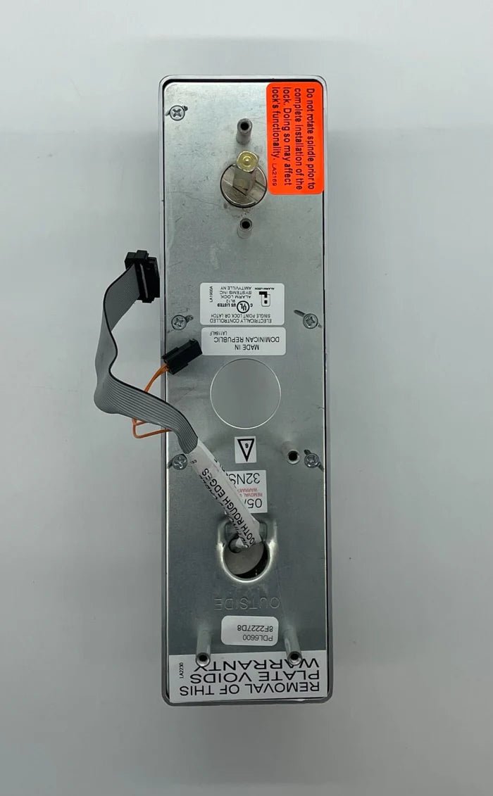 Napco PDL6600CRR/26D digital lock with keypad and keypad cover on a door for secure access control