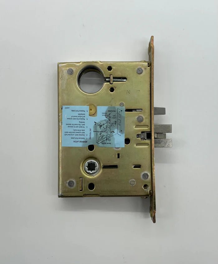 Napco PDL6600CRR/26D digital door lock with keypad and handle, installed on a modern door for secure access.