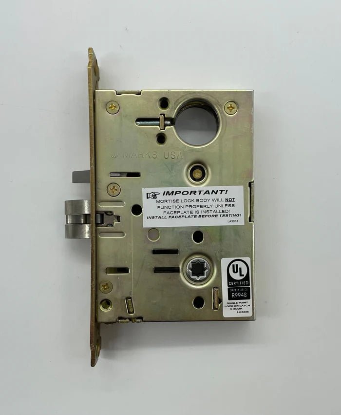 Napco PDL6600CRR/26D digital door lock with keypad and handle mounted on a door for secure access.