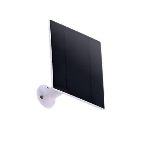 Napco PSOLAR solar-powered LED security light mounted outdoors on a wall with bright illumination.
