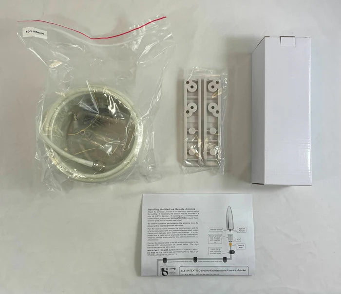 Napco SLE-ANTEXT30 extended-range antenna for security systems, black outdoor directional antenna with mounting hardware
