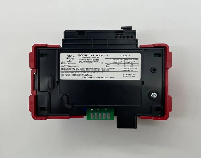 Potter CHS-24BR-WP Jem Systems Canada security alarm control panel with digital display and keypad for home security.