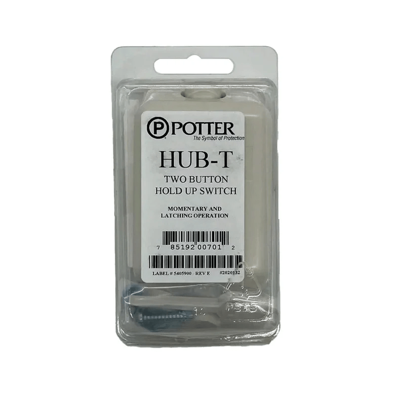Potter HUB-T industrial hub connector with Jem Systems branding, featuring multiple ports on a black mounting base.