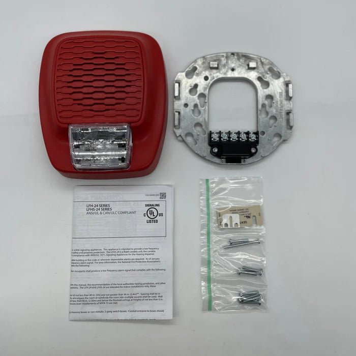 Potter LFHS-15R fire alarm sensor with Jem Systems Canada branding, shown in a close-up view.