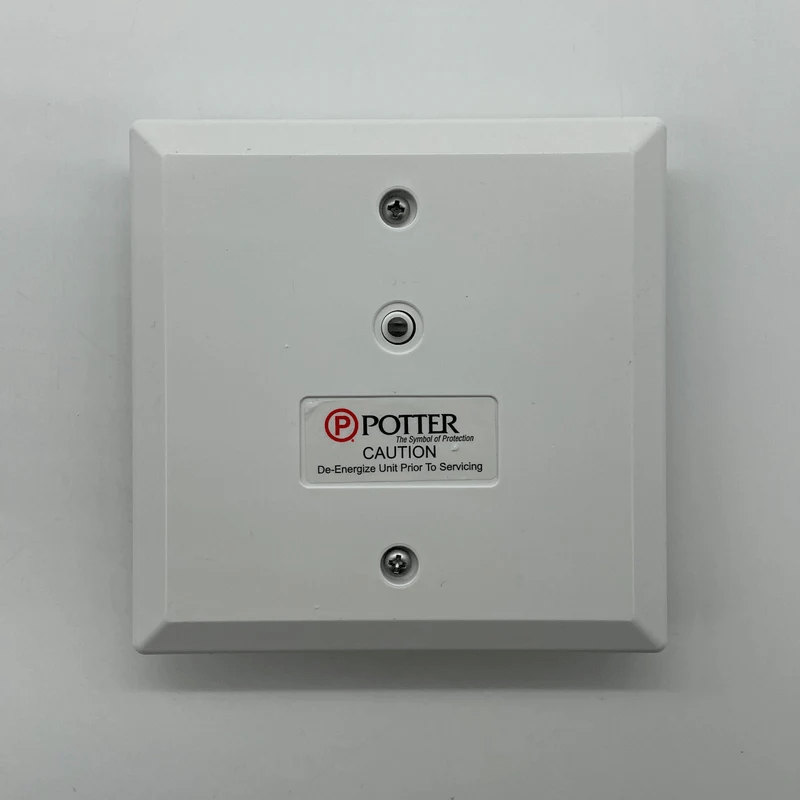 Potter PAD100-DIM dimmer switch with sleek design, mounted on wall, showcasing adjustable control for lighting.