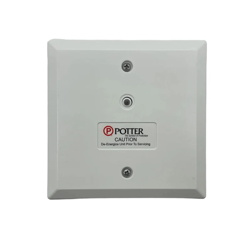 Potter PAD100-SIM device with Jem Systems branding, featuring buttons and display screen on a white background.