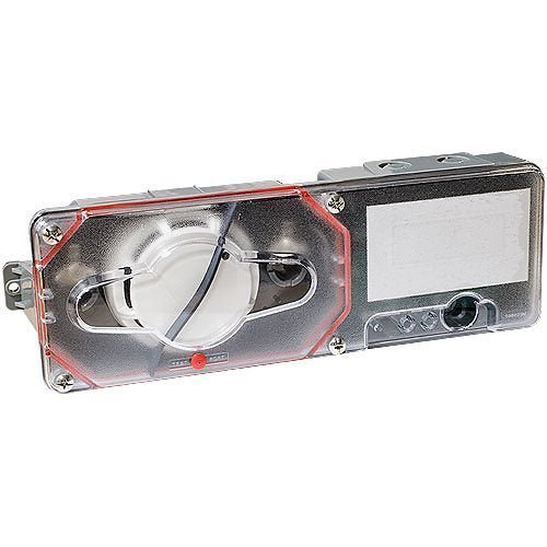 Potter PAD200-DUCTR duct detector with alarm and wiring, mounted on a wall for fire safety monitoring