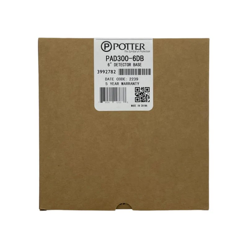 Potter PAD300-6DB Jem Systems Canada security alarm panel with keypad and display for home security setup