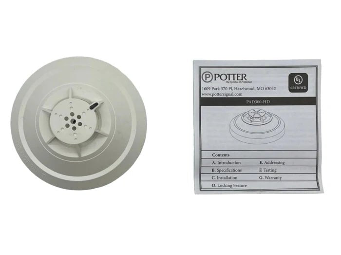 Potter PAD300-HD industrial pressure switch with digital display, mounted on a panel, used for controlling and monitoring system pressure.