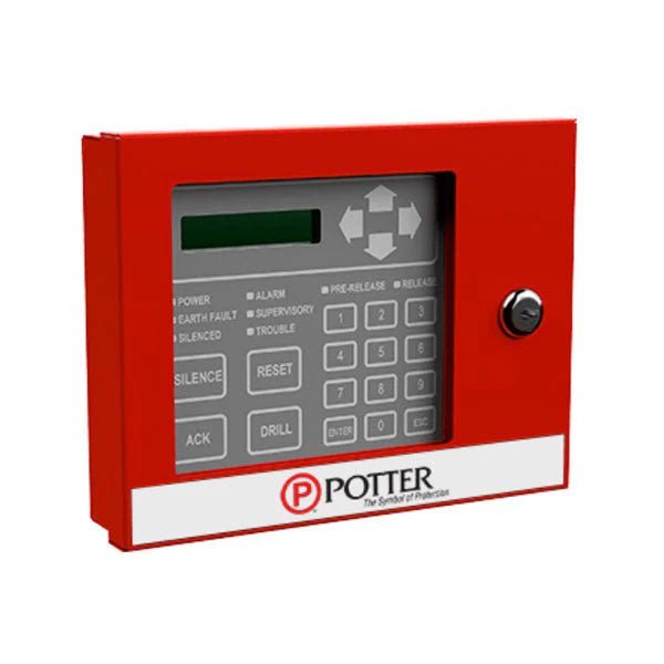Potter RA-6075 Jem Systems Canada industrial switch with multiple control buttons and indicator lights on a white background