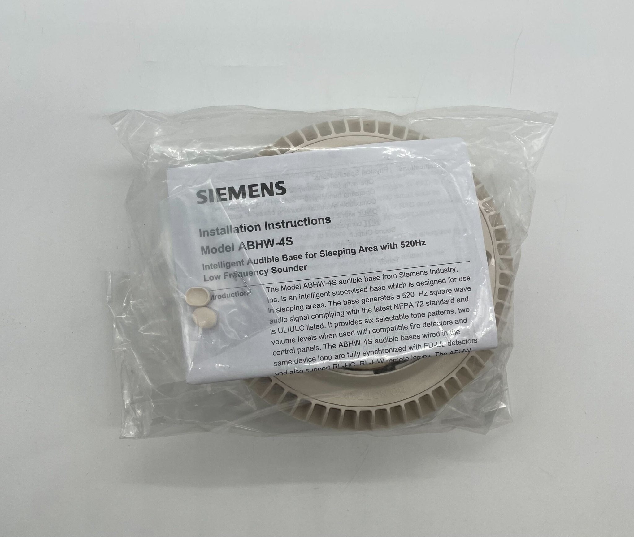 Siemens ABHW-4S base for electrical system, showing the sleek black and silver design with connection terminals.