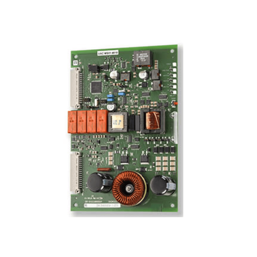 Siemens VCI2001-U1 fire alarm device with alarm indicator and control panel for building safety.