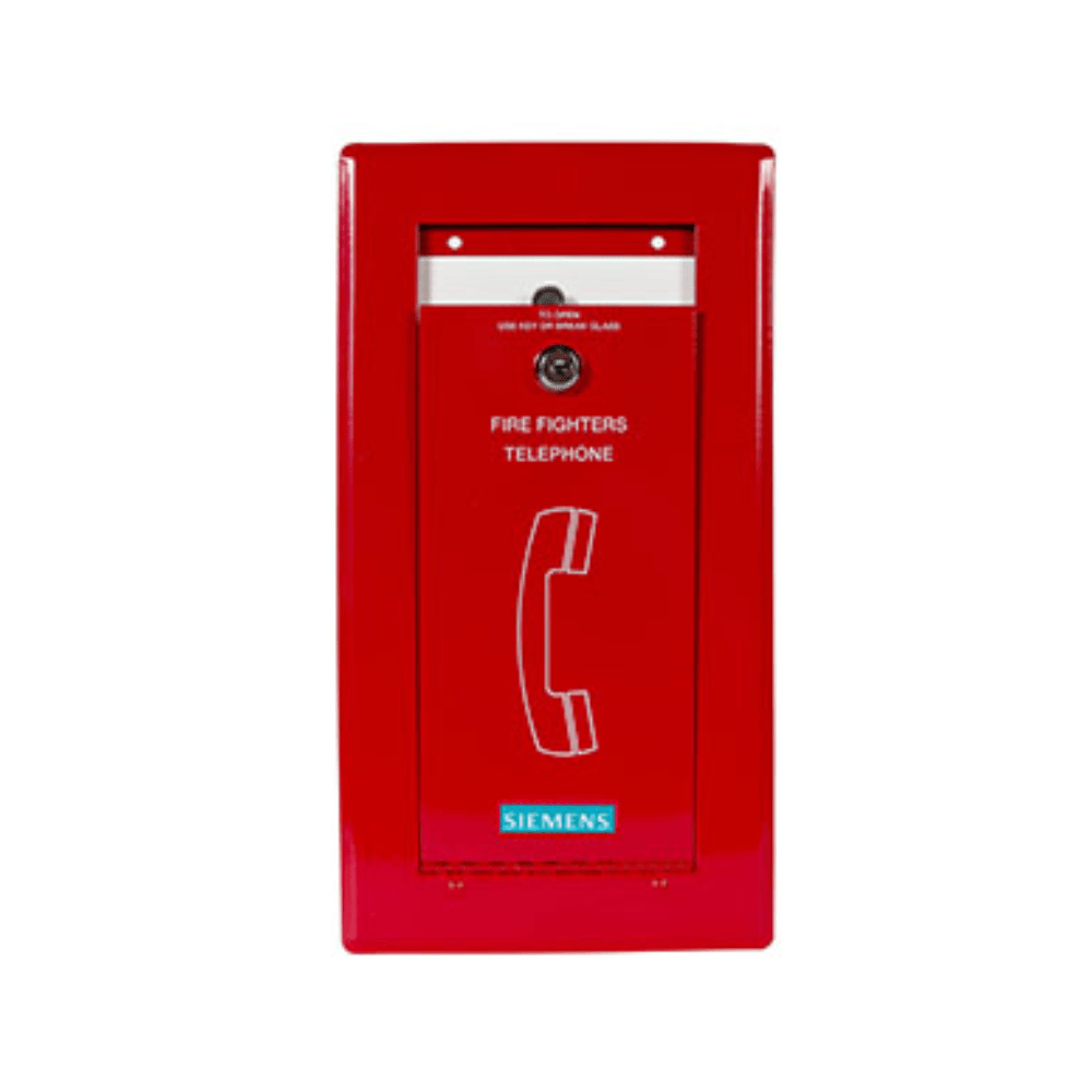 Siemens FC-300 fire alarm system sensor with wiring and mounting components on a white background.