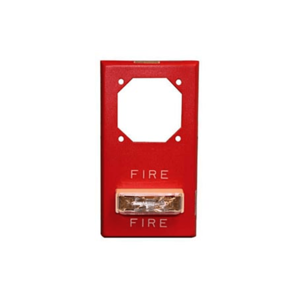 Siemens ST-MC-RETRO-R fire alarm with retro design, mounted on wall, featuring LED indicator and sleek black finish.