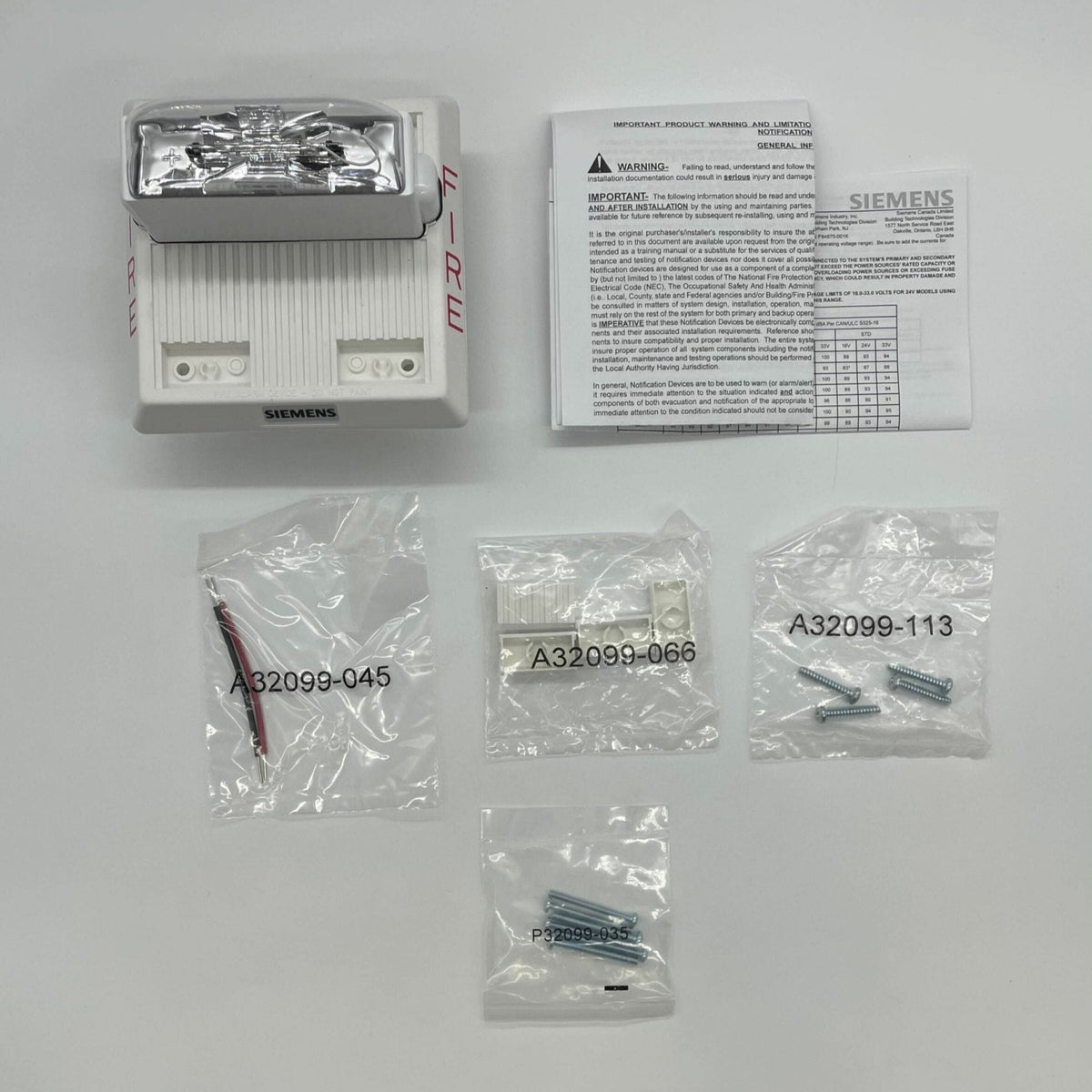 Siemens MTH-HMC-W-WP fire alarm sensor with waterproof housing, designed for safety and reliable detection in emergency situations.