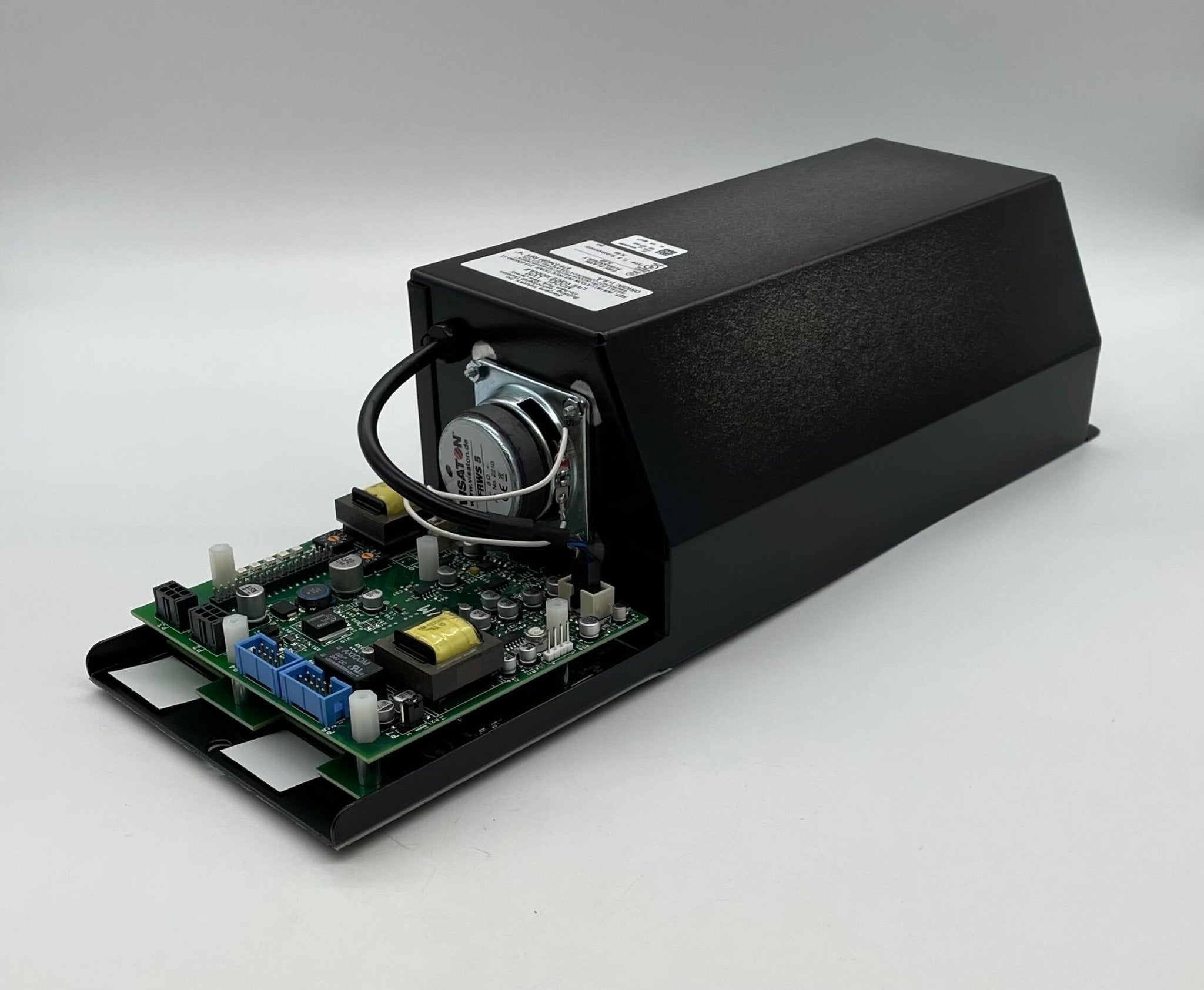 Siemens LVM Voice System unit with multiple ports and control panel, used for advanced communication in commercial settings