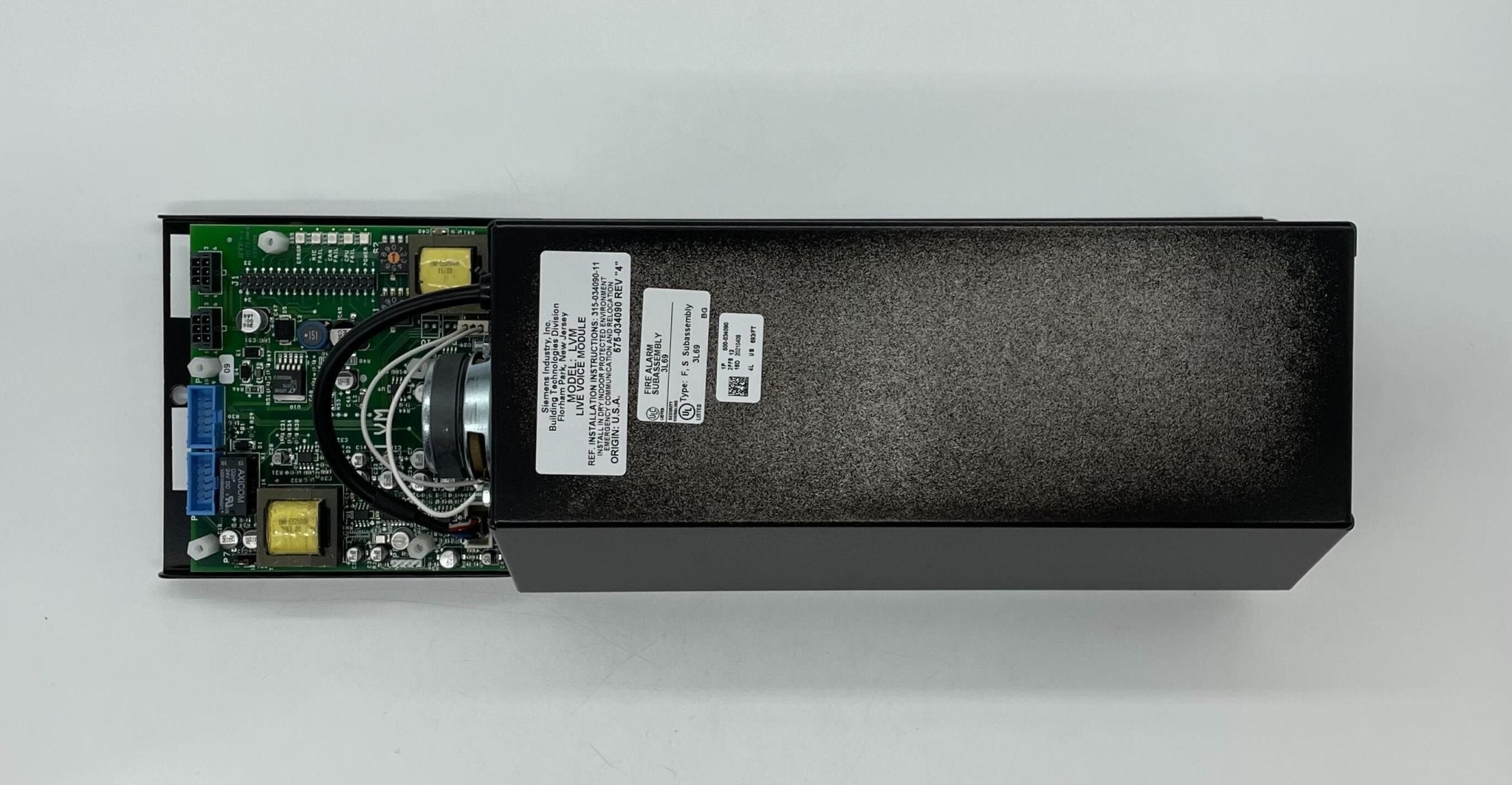 Siemens LVM voice system with control panel and microphone, designed for professional communication and voice management.