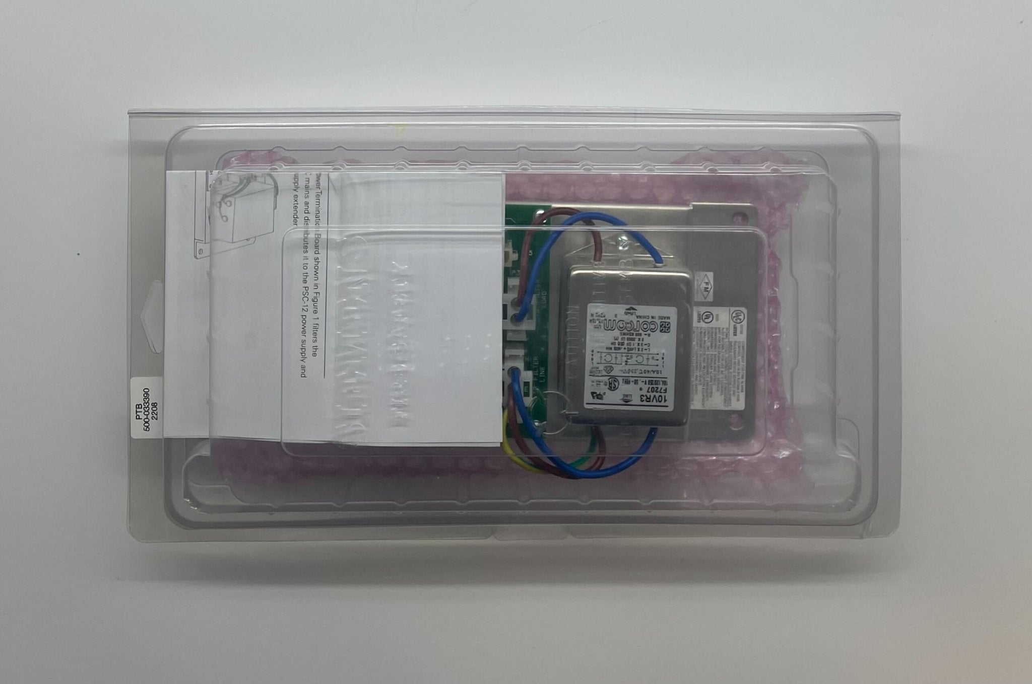 Siemens PTB fire alarm system with sensor and control panel, mounted on wall in a safety setup
