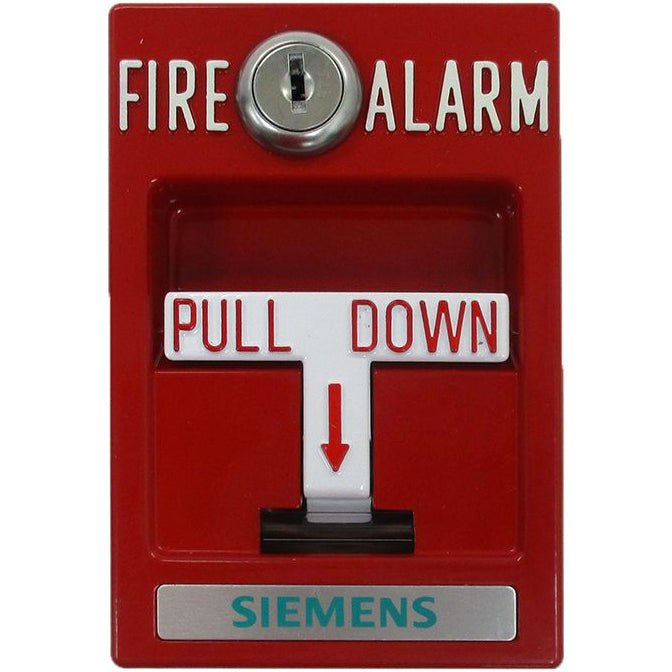 Siemens MSM-K-WP fire alarm sensor with weatherproof enclosure, mounted on a wall, designed for fire detection in hazardous areas.