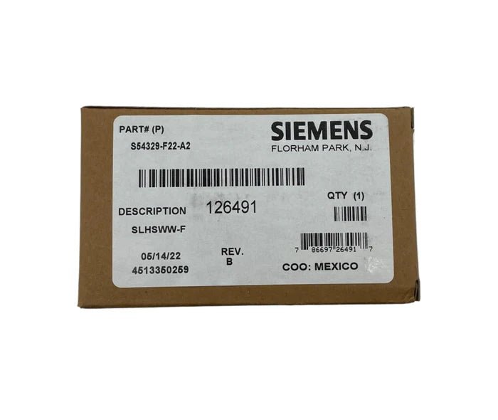 Siemens SLHSWW-F heating system control module, compact device with digital display and control buttons for home HVAC management