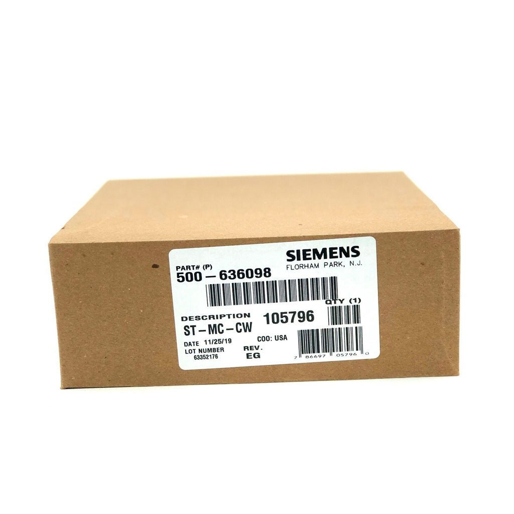 Siemens ST-MC-CW strobe light from Siemens Jem Systems Canada showing a compact industrial warning strobe with clear lens and mounting base