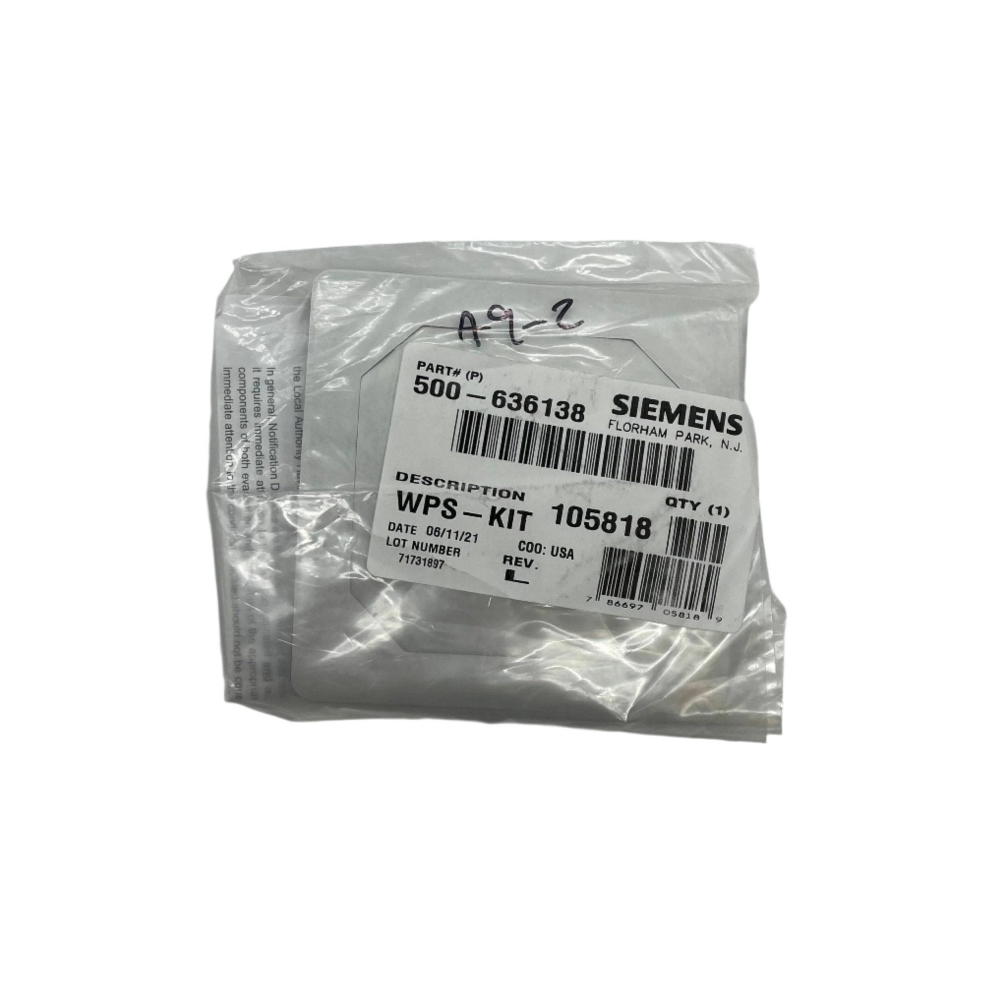 Siemens WPS-KIT fire alarm system with sensors and control panel, designed for safety and early fire detection.