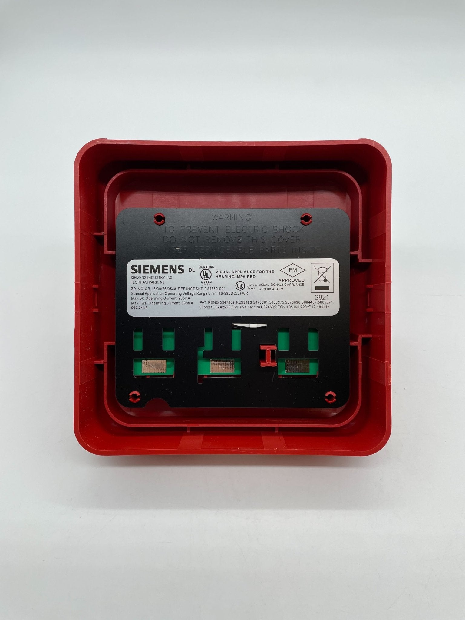 Siemens ZR-MC-CR strobe light with adjustable mounting brackets, designed for industrial and safety signaling applications.