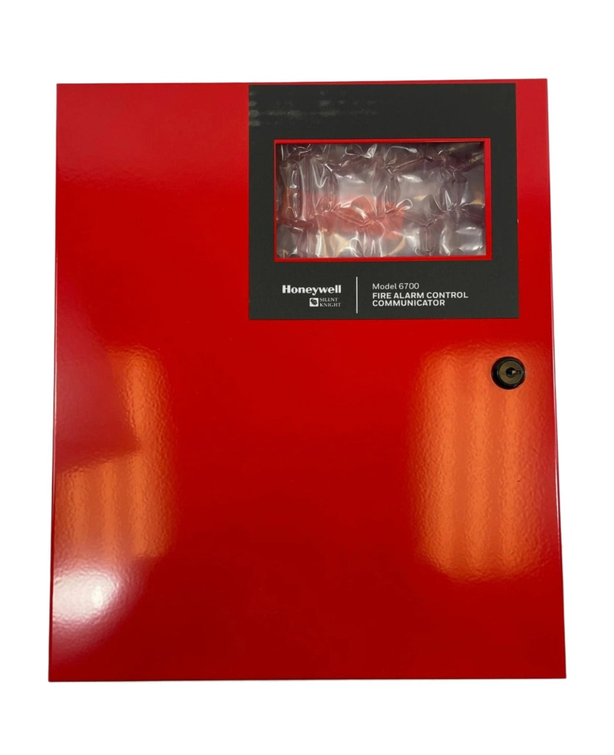 Silent Knight 006700CB cabinet, a sturdy security cabinet with a black finish, designed for secure storage and organization.