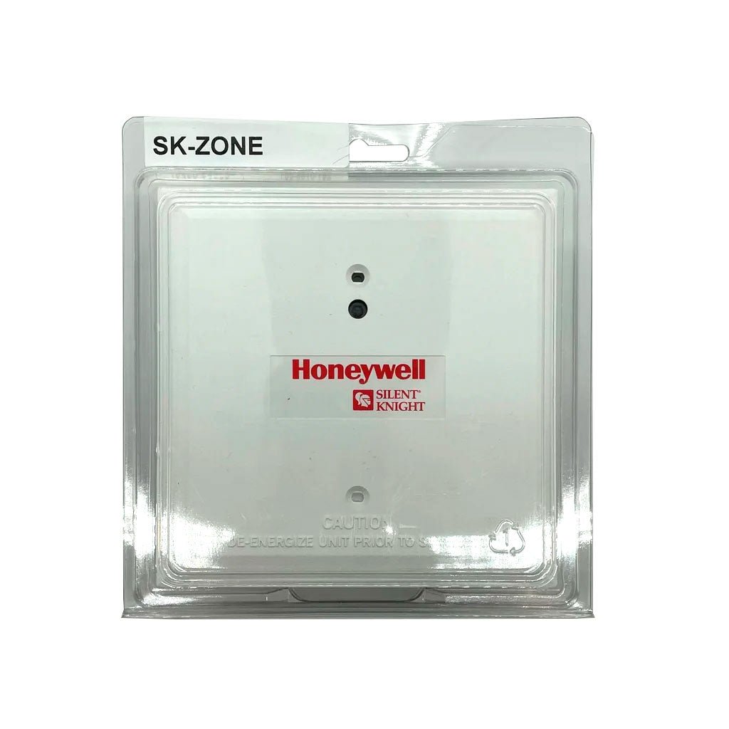 Silent Knight SK-ZONE 2-wire interface module for security systems, shown with connectors and mounting hardware.