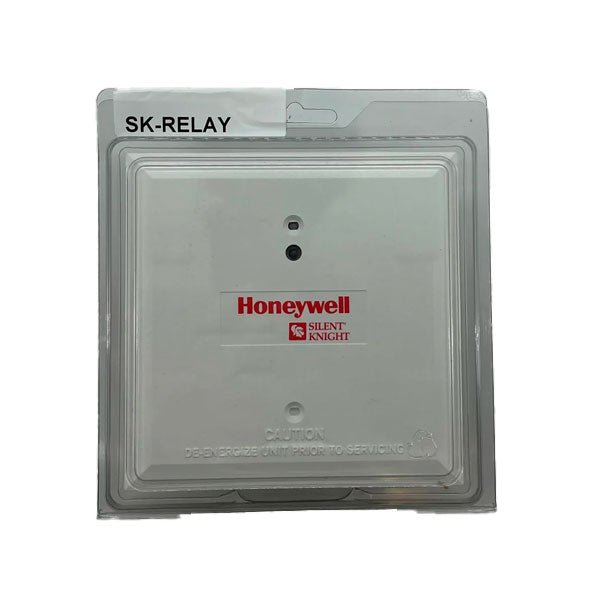 Silent Knight SK-RELAY relay module with multiple electronic relay switches and connection terminals on a white background.