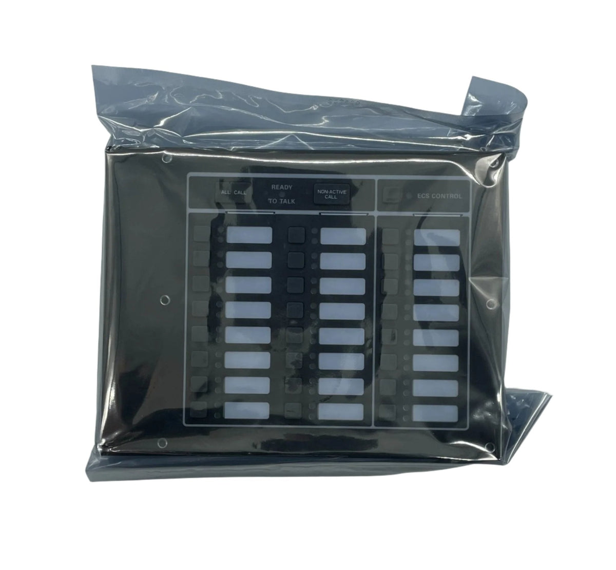 Silent Knight ECS-VCM voice control module for alarm systems, shown in a close-up image of the replacement device.