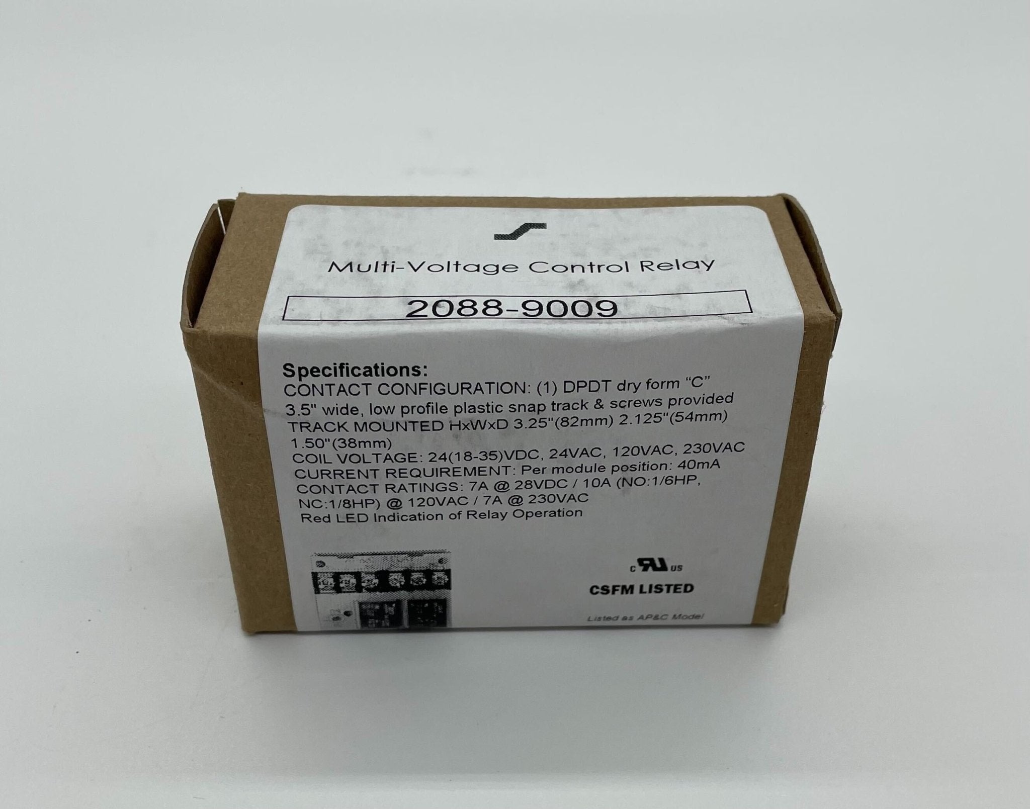 Simplex 2088-9009 relay from Simplex, showing the compact rectangular device with multiple connection terminals.
