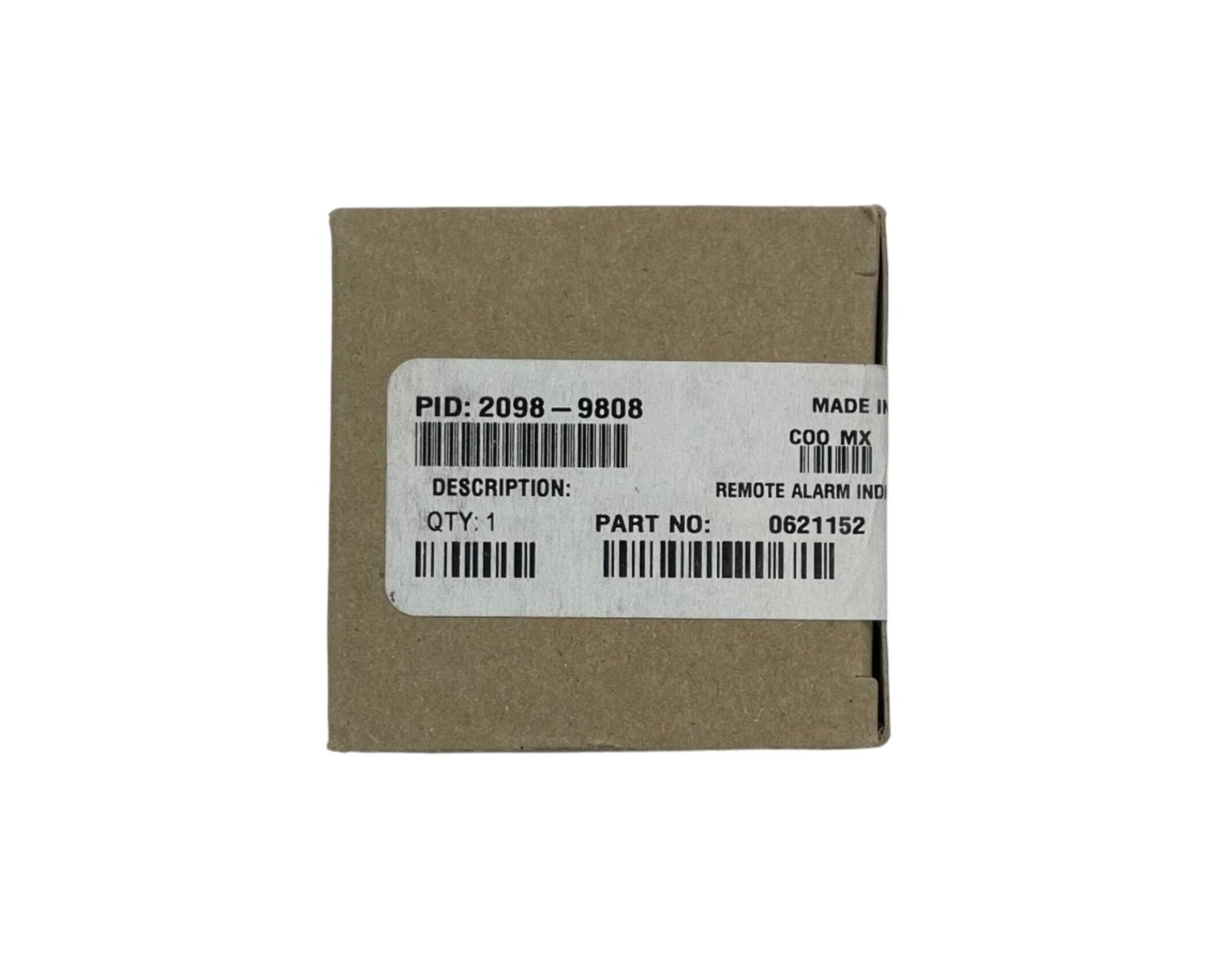 Simplex 2098-9808 fire alarm device with alert indicator and wiring, designed for building safety and fire detection.