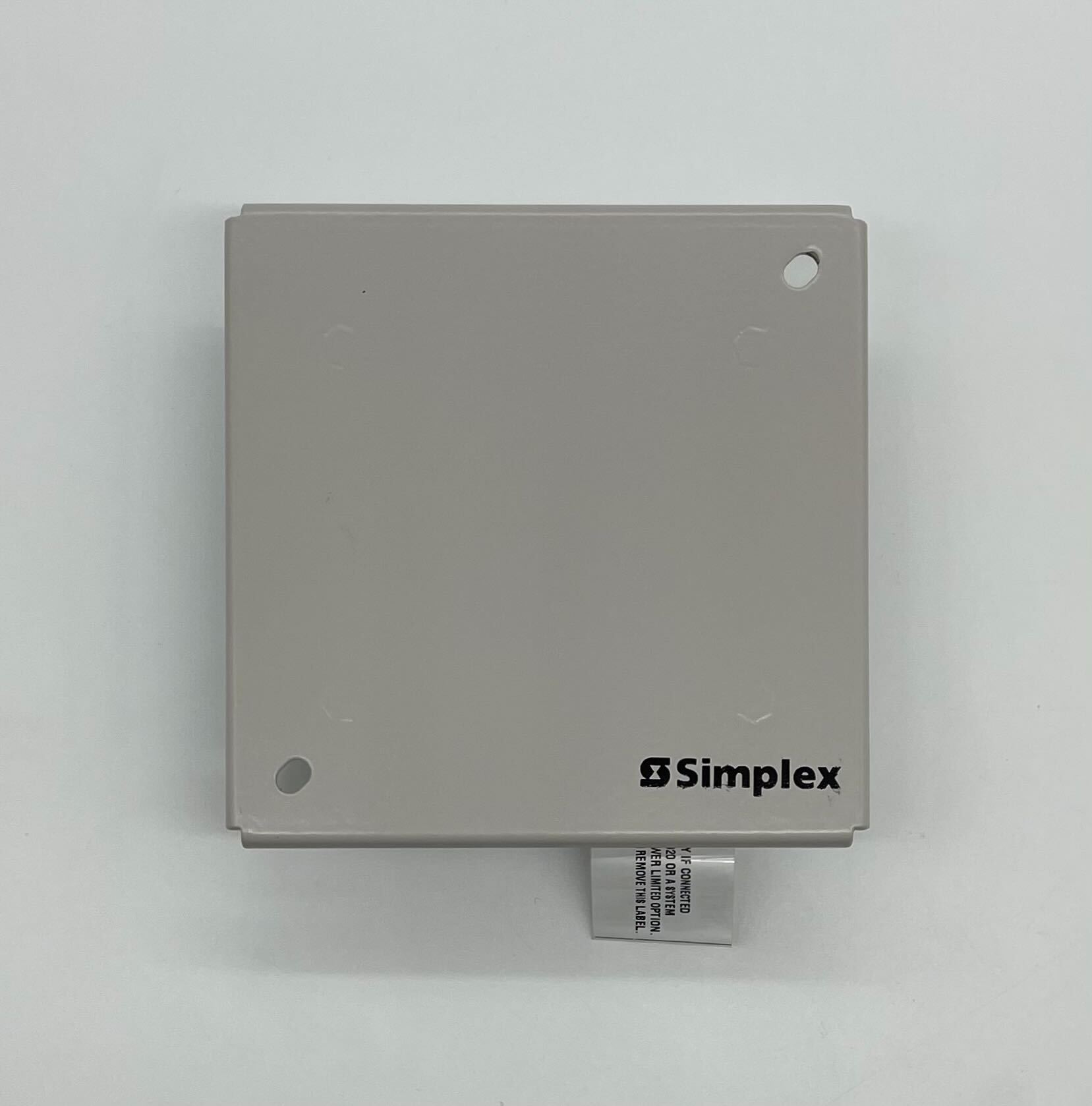 Simplex 2190-9169 fire alarm with digital display and mounting bracket, designed for fire safety and emergency alert systems.