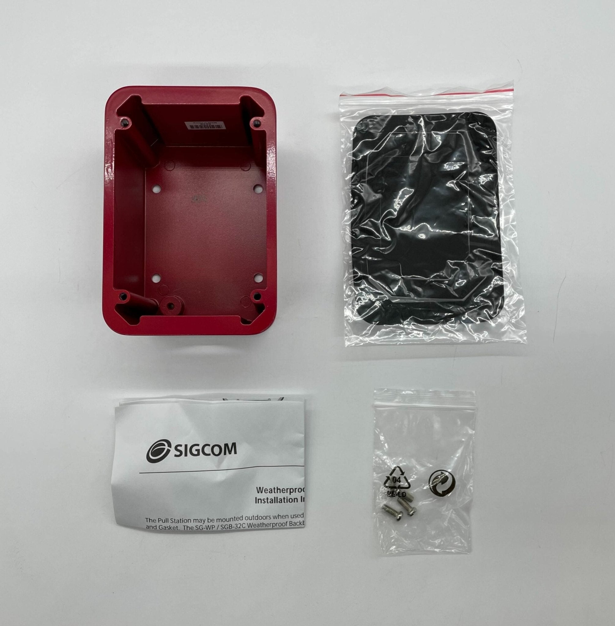 Simplex 2975-9211 fire alarm with white plastic casing and mounting bracket, designed for building safety systems.