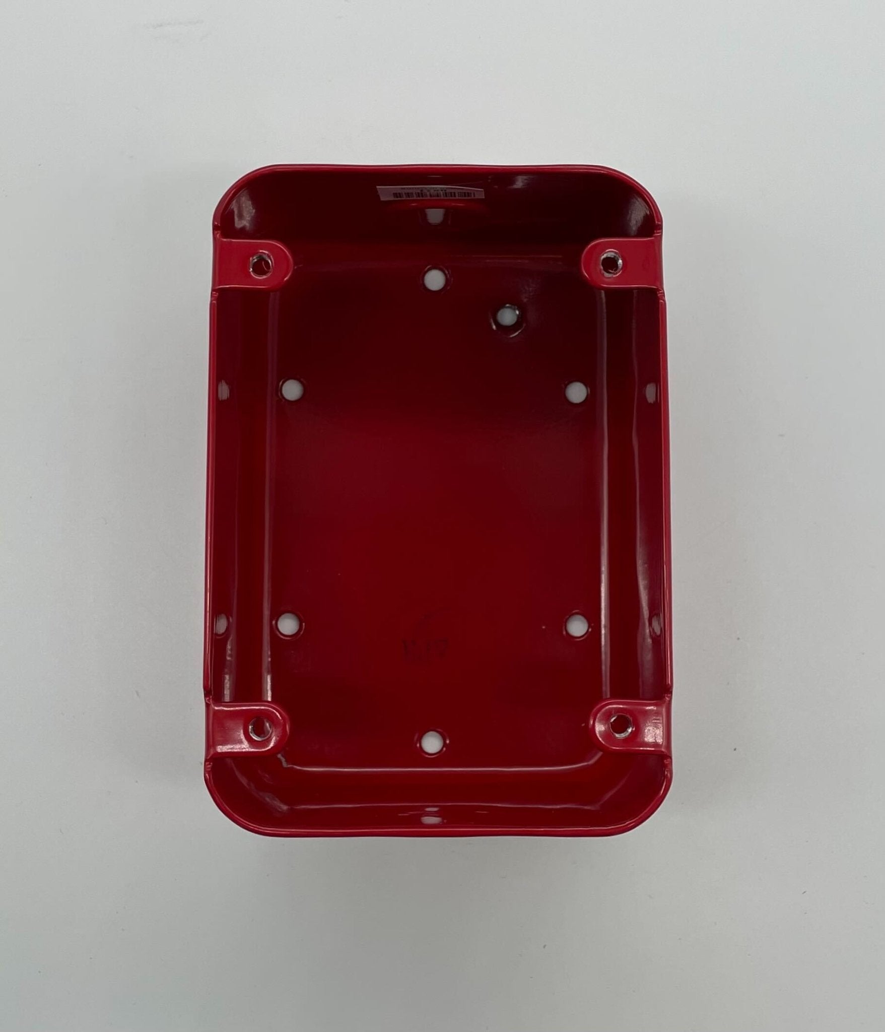 Simplex 2975-9212 surface box, black plastic enclosure with mounting holes, designed for electrical wiring and installations.