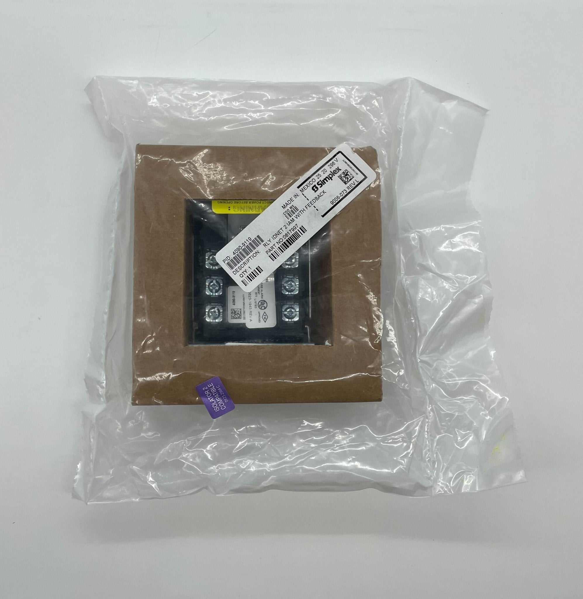 Simplex 4090-9119 Jem Systems Canada product image showing the control panel and hardware components.