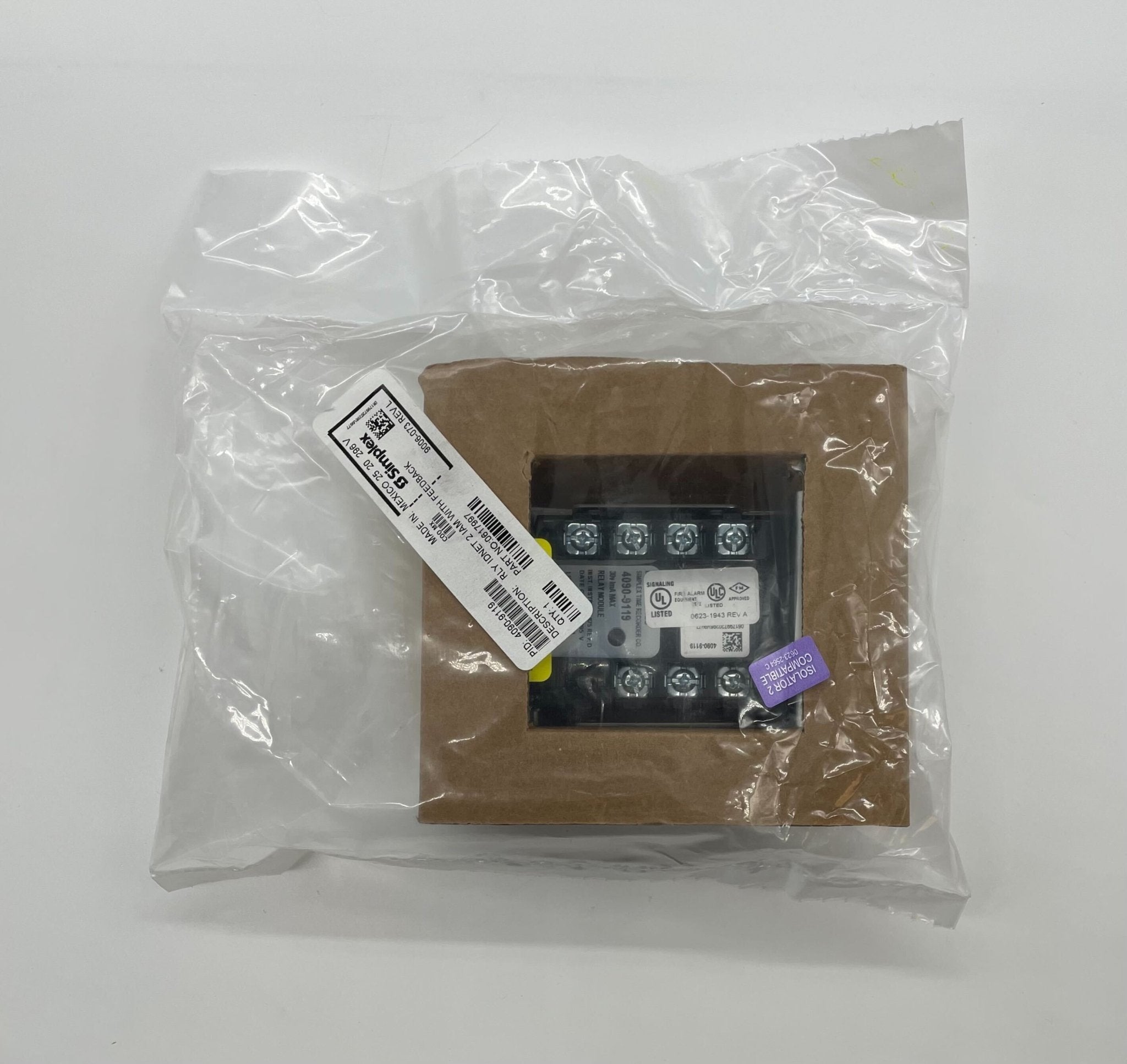 Simplex 4090-9119 Jem Systems Canada electronic component with circuit board and wiring visible.