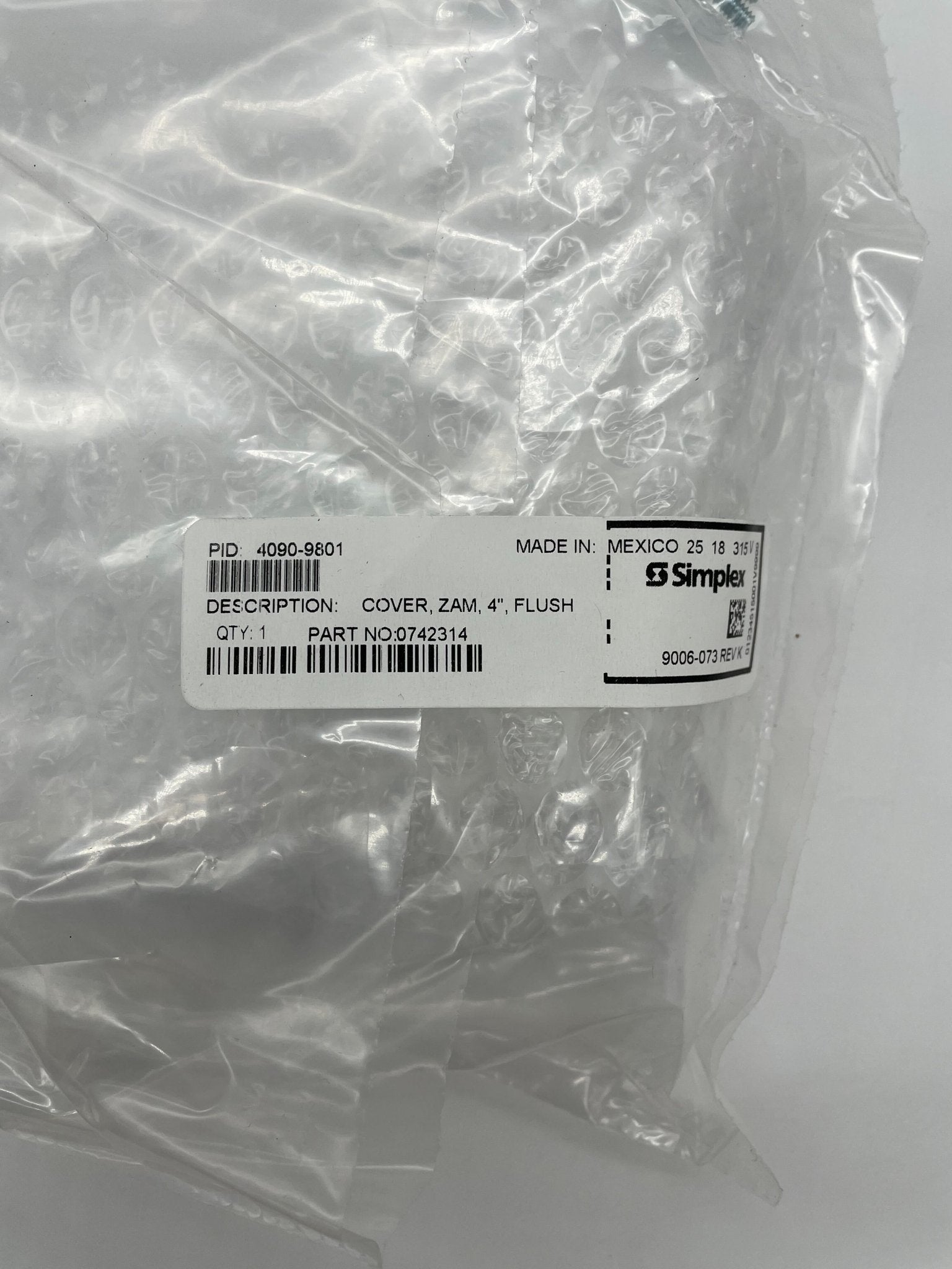 Simplex 4090-9801 Jem Systems Canada module with electronic components, circuit board, and connectors, used in security systems.