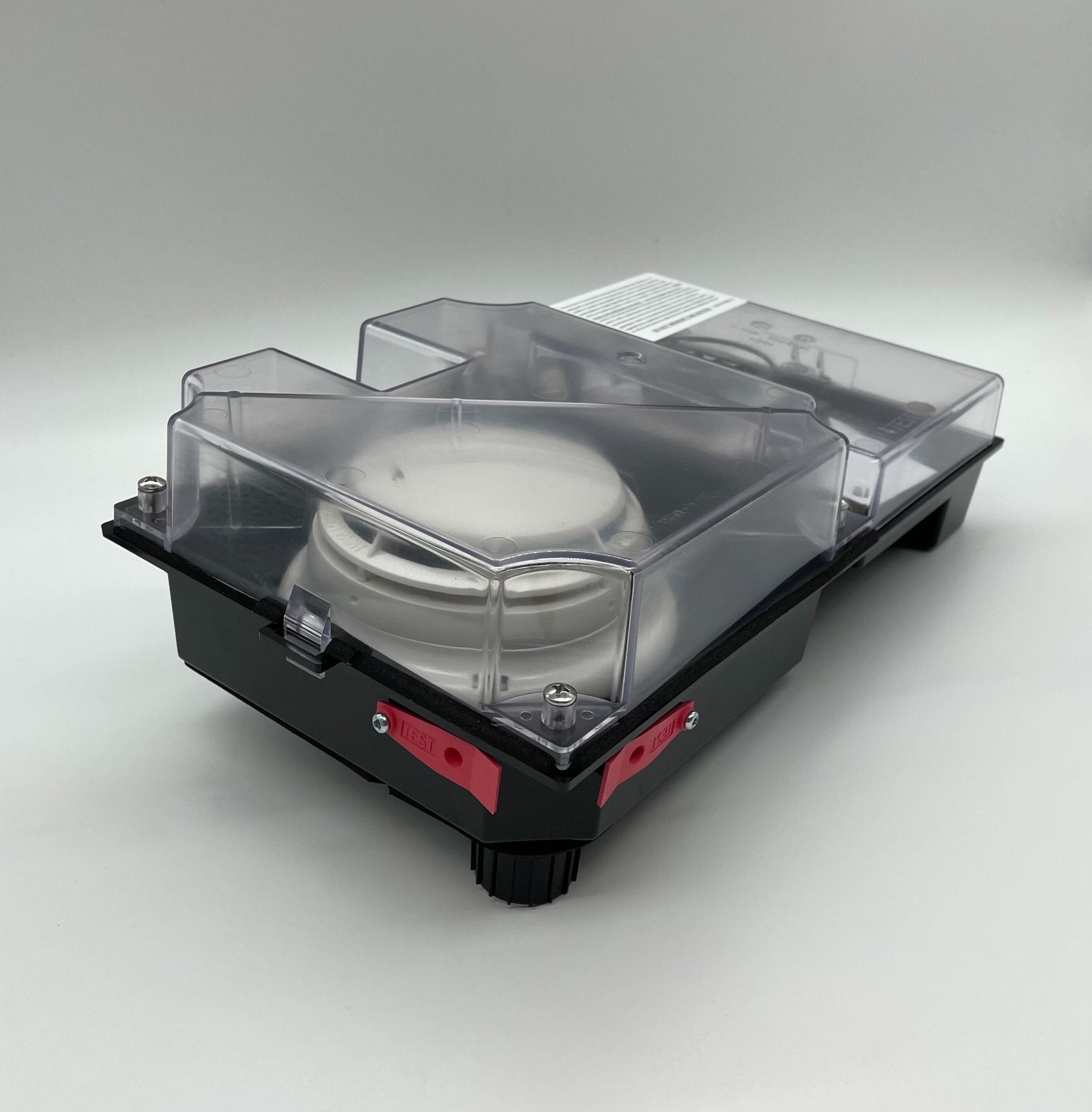 Simplex 4098-9687 Duct Detector from Jem Systems Canada, showing the device mounted on a duct for fire detection.