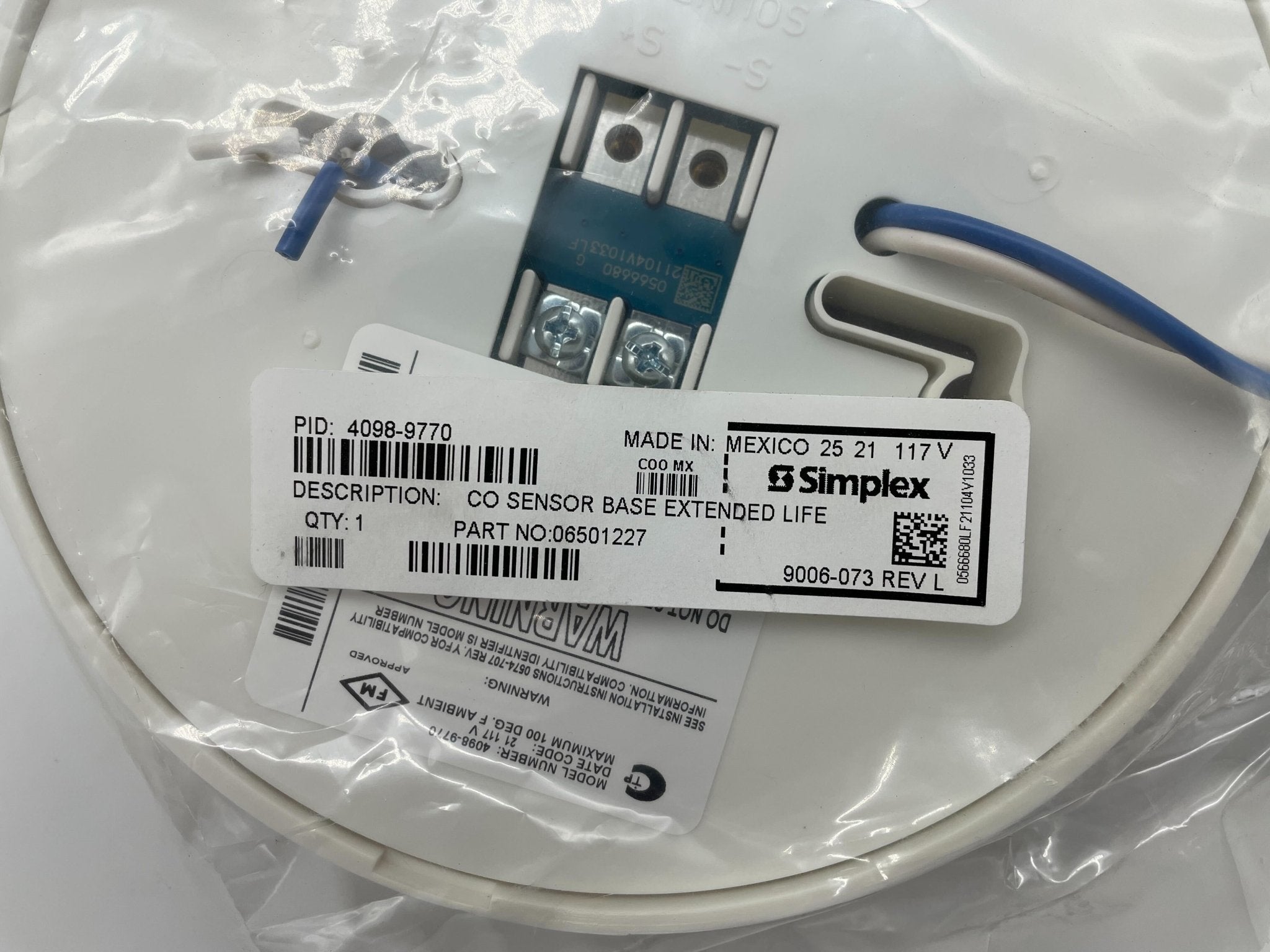Simplex 4098-9770 Bases by Simplex, showing sturdy electrical mounting bases on a neutral background.