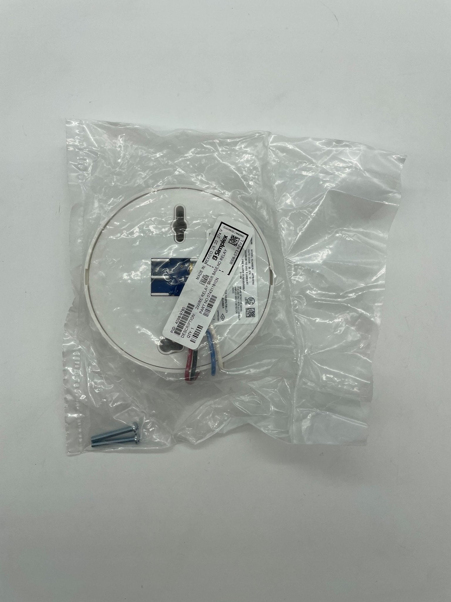 Simplex 4098-9780 base by Simplex, showing a sturdy metal mounting base with detailed components.