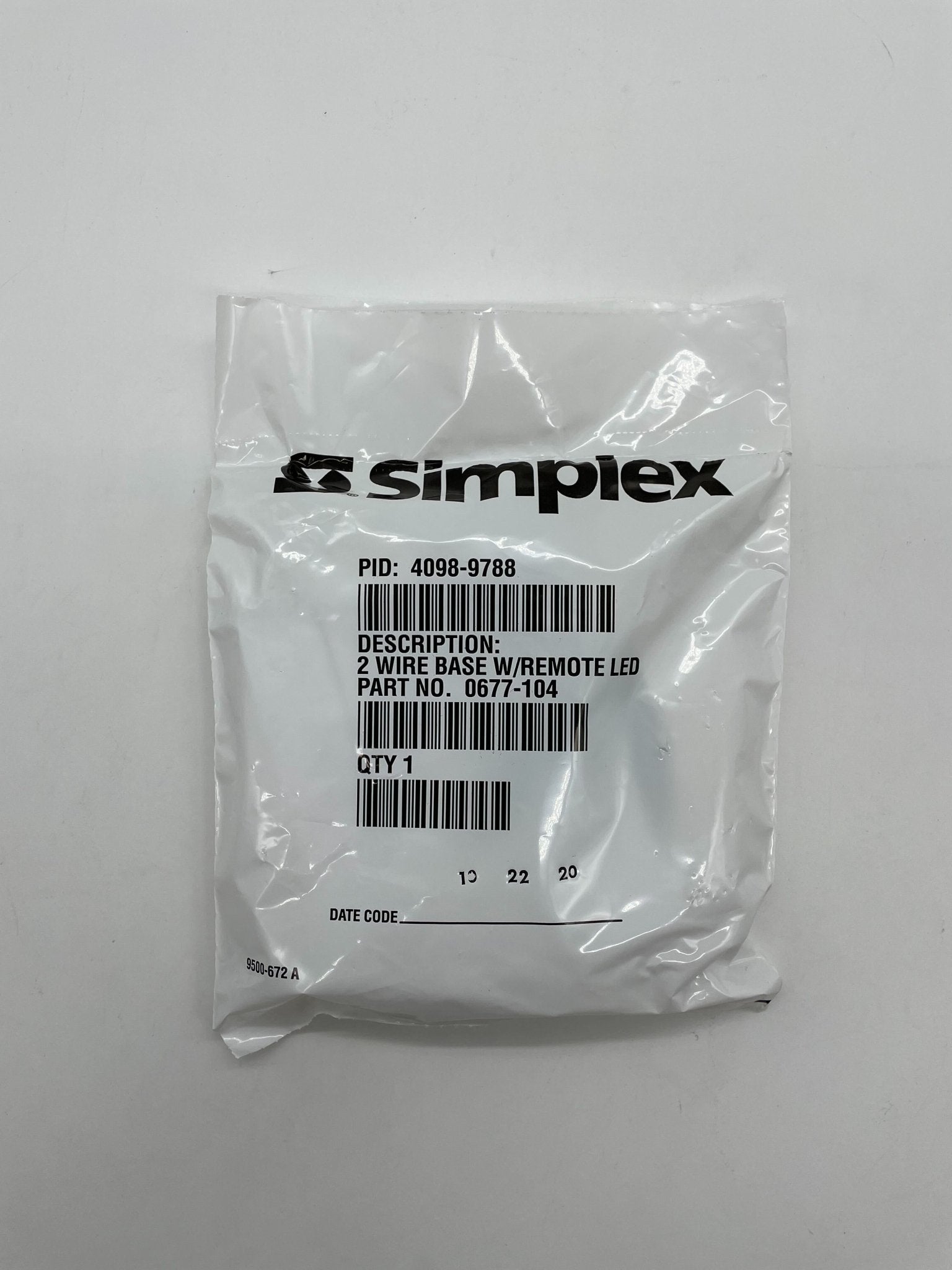 Simplex 4098-9788 base from Jem Systems Canada, showcasing a durable industrial component with mounting features.