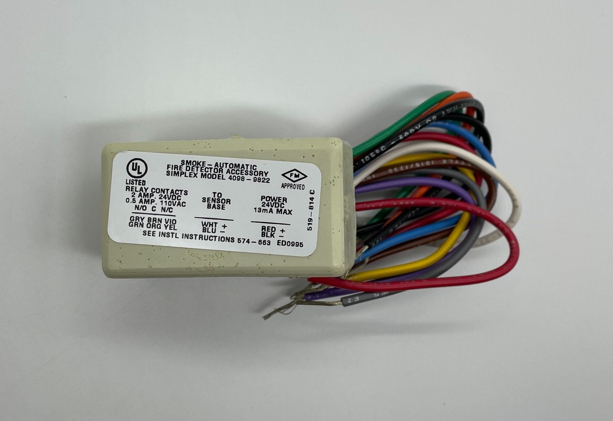 Simplex 4098-9822 modules by Simplex, showing electronic components mounted on a circuit board.